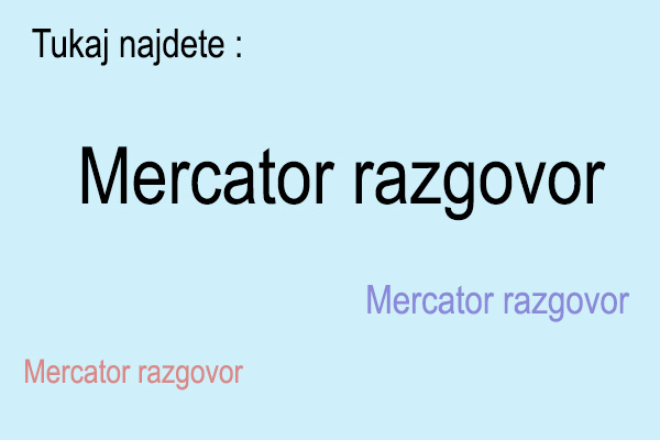 Mercator razgovor 1