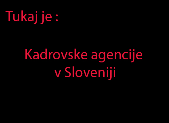 Kadrovske agencije v Sloveniji