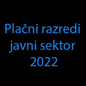 Plačni razredi javni sektor 2022