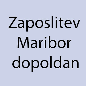 Zaposlitev Maribor dopoldan